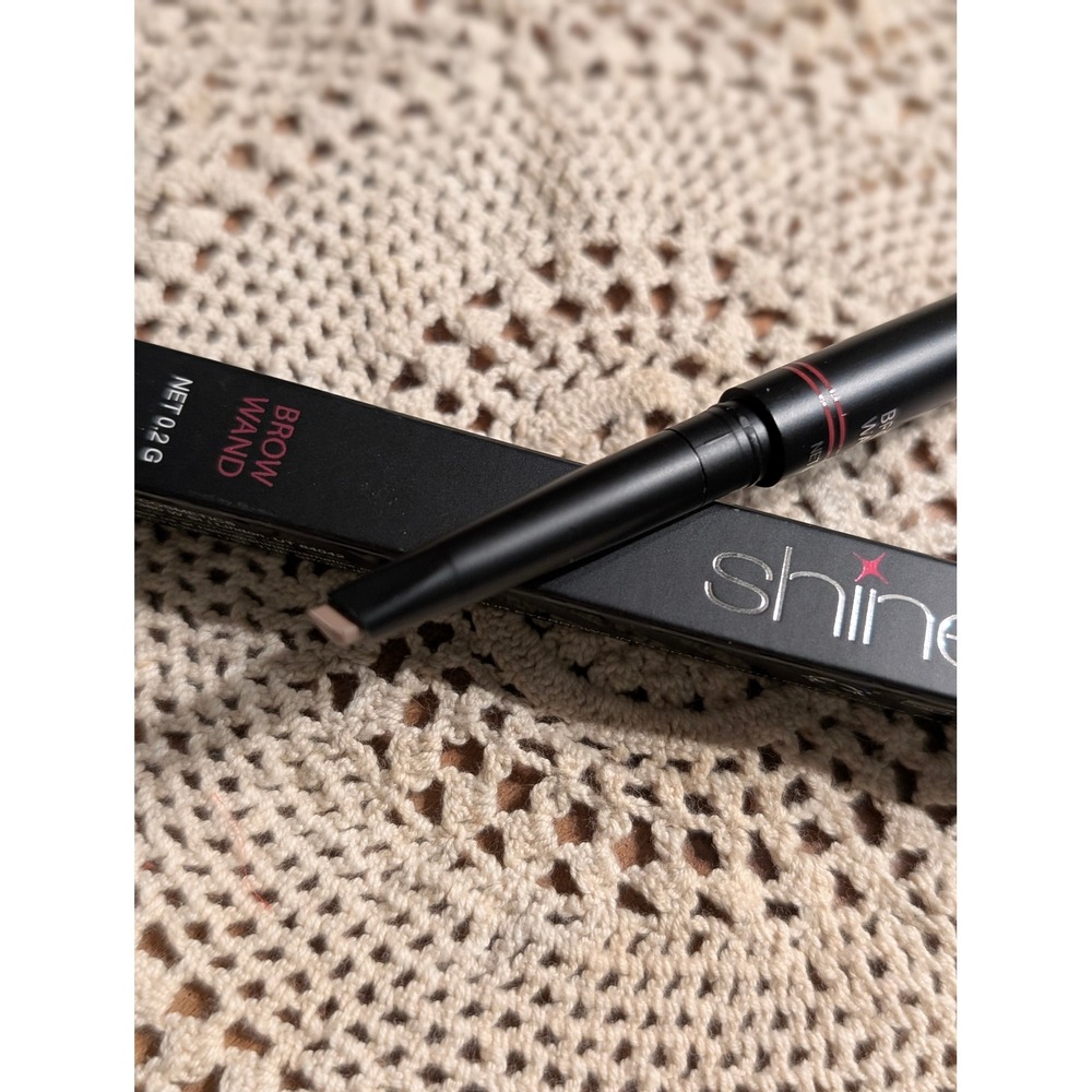 NIB Shine Cosmetics Brow Wand Fortify Retractable Eyebrow Pencil with Spoolie
